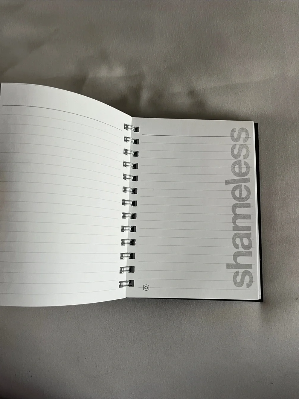 Notebook shameless silver